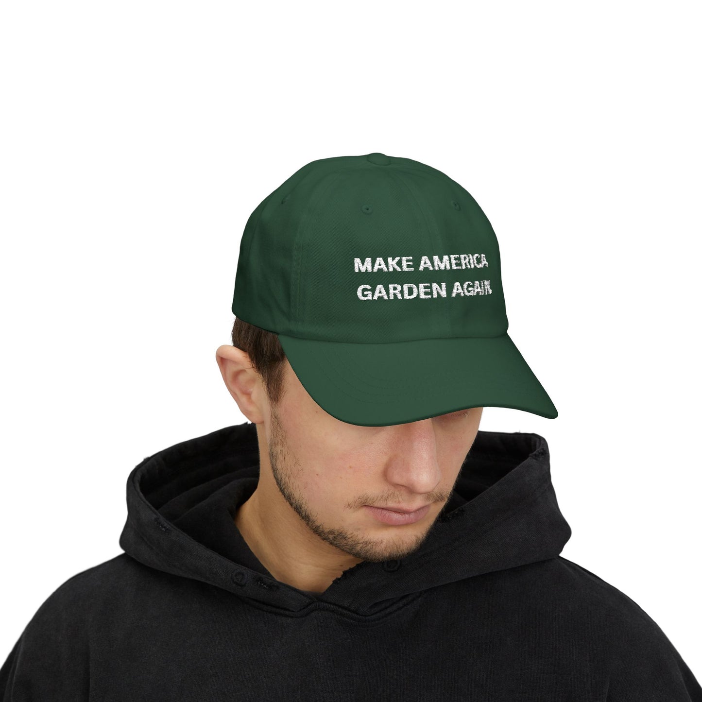 Make America Garden Again Classic Dad Cap - Trendy Green Hat for Gardening Enthusiasts