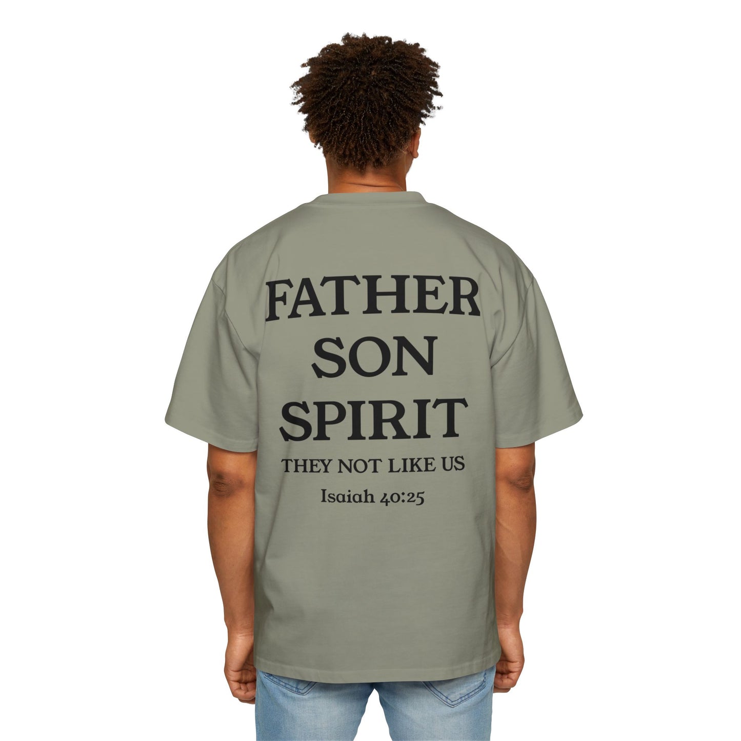 Copy of Faith-Inspired Oversized Tee - Perfect for Dads, Sons, and Family Gatherings, Comfortable Casual Wear, Gift for Father's Day, Spiritual