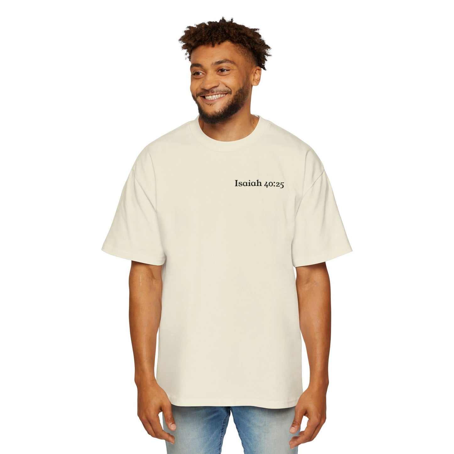 Copy of Faith-Inspired Oversized Tee - Perfect for Dads, Sons, and Family Gatherings, Comfortable Casual Wear, Gift for Father's Day, Spiritual